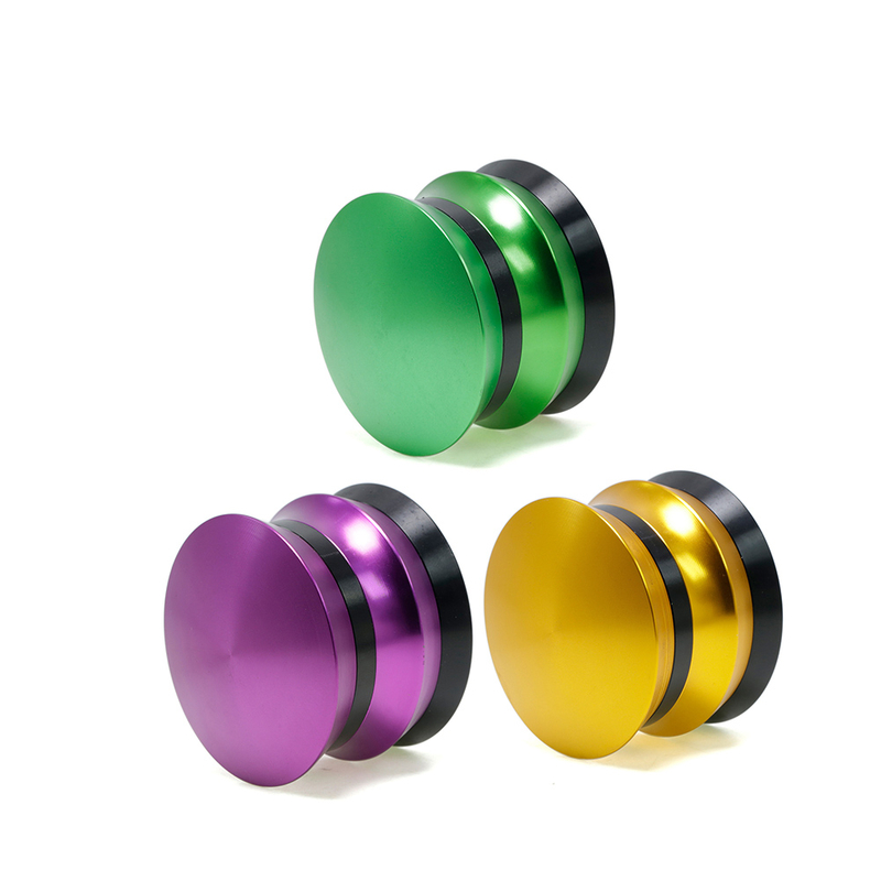 Herb Grinder Yoyo Type Convex Surface With A Diameter Of 63Mm Aluminum Alloy Four Layer Cigarette Grinder, Cigarette Holder 