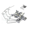 custom Greenhouse Glazing Clip Stainless Steel W Type Clips Leaf Spring Clips Wire Fixing Clips for Greenhouse Glass House Twin-hall Web Sheets 