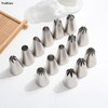 Baking Tools Household 24 Piece Professional Piping Tips Food Grade 304 Stainless Steel Cake Nozzles for Party Gift Cake/Cookie/Baker/Baby Decorating