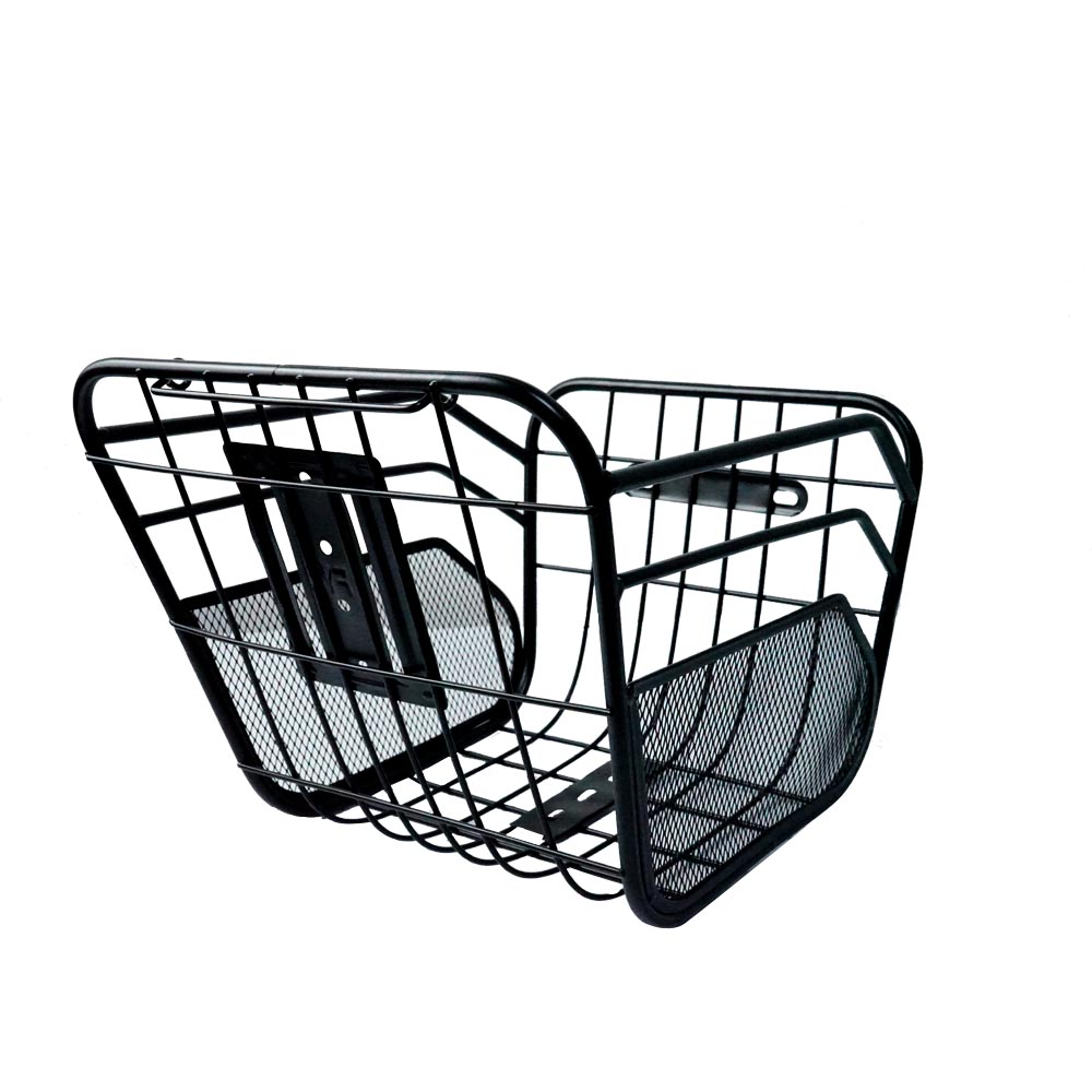 Front Basket Anti-Rust Detachable Container Bike Accessories For Road Mountain Folding Bike Electric Bike Basket