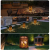 Solar courtyard hummingbird wrought iron outdoor hollow lanterns waterproof projection garden decorative balcony hanging lights for Mothers Day Gifts