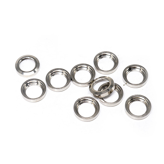 custom brass nickel plating cnc turning dress nut for mini toggle switch 