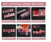 DIY Lipstick Mould,12.1mm 6 Holes Dual Use Aluminium Alloy DIY Lipstick Mold Cosmetic Lip Maker Cosmetic Accessories Making Tool for Lipstick