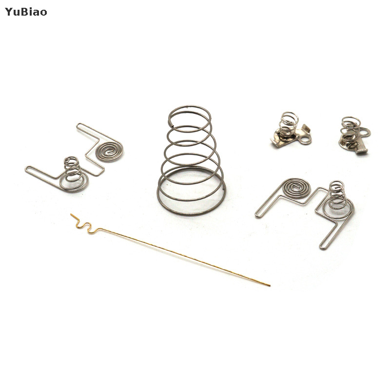 Metal AA AAA Negative to Positive Conversion Spring Contact Battery Holder Springs Contact Plate Replacement for Wall Clocks Ham Radio Kids Toys
