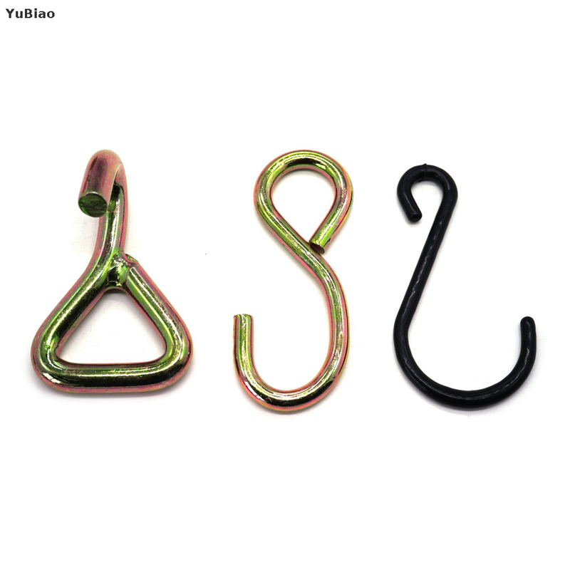 Heavy Industry Metal S Shaped J Hook Stainless Steel Carabiner Ratchet Tie Down Carabiner Lashing Strap Constant Tension Clamps