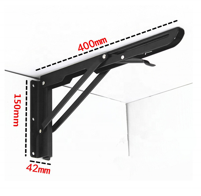 Custom 304 Stainless Steel Floating Shelf Bracket Support Adjustable 90 Degree Wall Mount Angle Bracket Slatwall Shelf Brackets