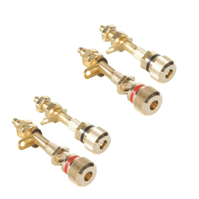 Custom CNC Machining Tattoo Machine Solid Copper Binding Post Bottle Binder Set Tattoo machine parts