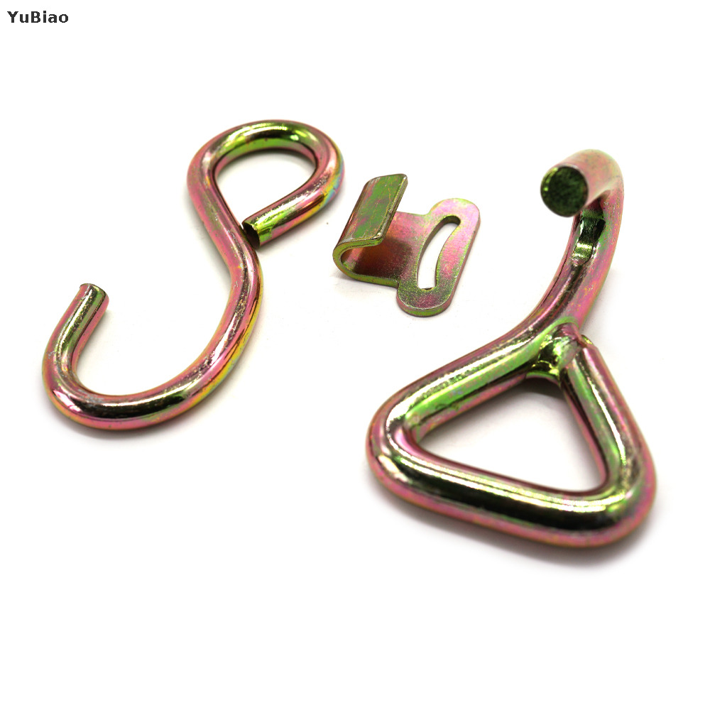 Heavy Industry Metal S Shaped J Hook Stainless Steel Carabiner Ratchet Tie Down Carabiner Lashing Strap Constant Tension Clamps