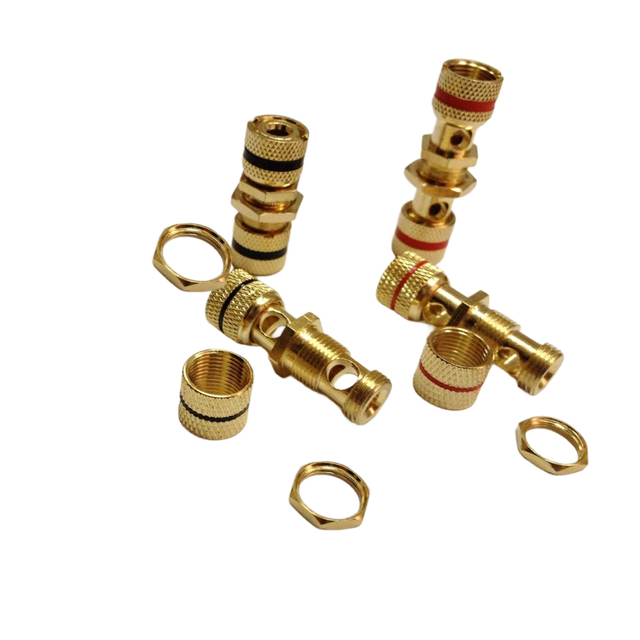 Custom CNC Machining Brass Blinding hifi binding post