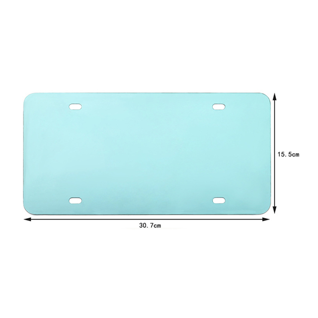 Wholesale Custom Laser-Cut License Plate Blanks Sublimation Aluminum Plates Custom Logo Printed Metal Car Tags for Commercial Vehicles/Motorcycles