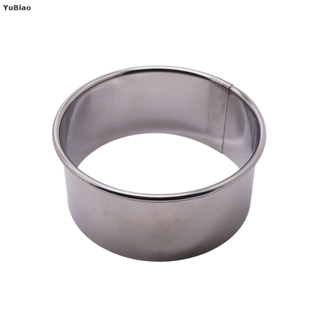 Cooking Baking Stainless Steel Round Cookie Biscuit Dumpling Skin Cutters Kitchen Accessories for Make Dumpling Skin/Stuffing/Empanadas/Ravioli/Cake Pastry Cutters/Cake Cookie Scone Cutters Molds