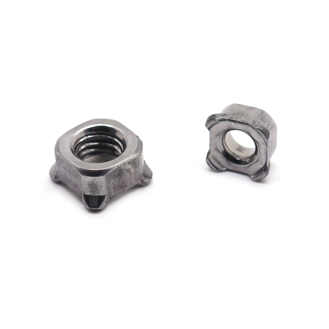 High-Quality Stainless Steel Rectangular Weld Screw Nut Ss304 Rectangular Locking Square Welding Nuts Four Corners Spot